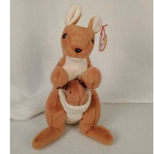 Vintage Ty Beanie Babies Pouch Kangaroo Joey